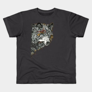 Red Wolf. Kids T-Shirt